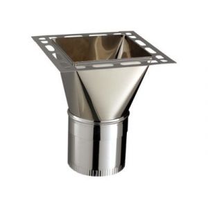 Raccord haut / conduit ø180 mm / 25 x 25 cm Poujoulat