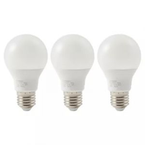 Lot 3 ampoules LED A60 E27 806lm 7.3W = 60W Ø6cm Diall blanc neutre