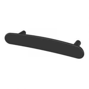 Poignée de meuble en T GoodHome Meham mat noir l.130mm x l.20mm x H. 34mm entraxe 96mm