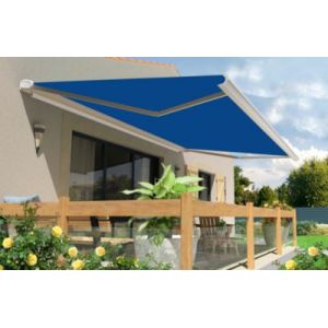 Store banne motoris&eacute; avec coffre int&eacute;gral Arizona T119 - armature blanche - 4 x 3,5m Sunstyl