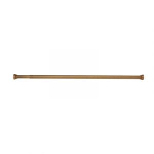 Barre de rideau de douche extensible 75/125 cm sans per&ccedil;age, dor&eacute;, Spirella Kreta