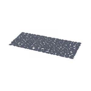 Tapis antidérapant rectangulaire baignoire et douche GoodHome Koros coloris bleu nuit en PVC L.70 x l.33 cm