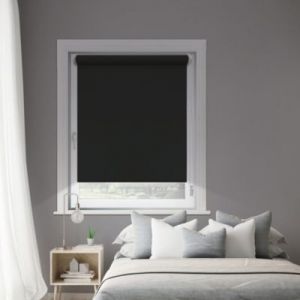 Store enrouleur occultant Easy roll noir l.37 x H.170cm Madeco