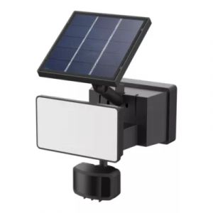 Applique solaire LED ext&eacute;rieur noire 3,6 W 575 lm IP65 d&eacute;tecteur PIR, GoodHome Davern