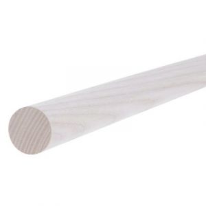 Tringle à rideau Chalki bois de frêne blanc Ø28 x L.250cm GoodHome
