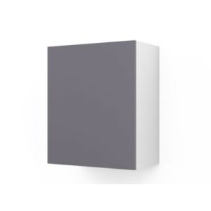 Meuble haut de cuisine avec 1 porte GoodHome Stevia gris brillant L. 60 x H. 72 cm