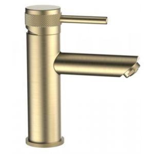 Mitigeur de lavabo doré avec bonde clic clac, MTK Élégance