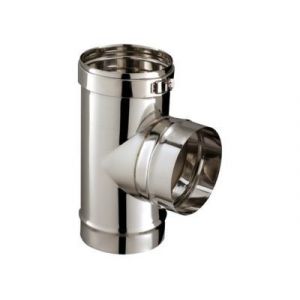 Té 90° + collier ø130 mm Poujoulat SL