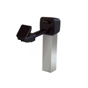 Arr&ecirc;t de portail &agrave; sceller Afbat noir l.25mm H.250mm