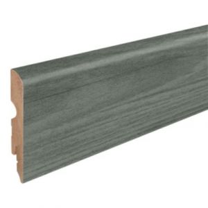 Plinthe en MDF, résistant à l'eau coloris gris anthracite GoodHome 220 x 8 cm Décor 105 (vendue à la pièce)