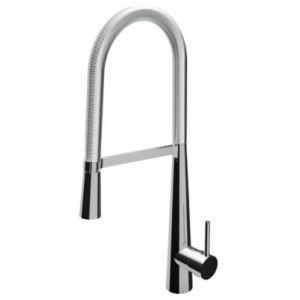 Mitigeur de cuisine chrom&eacute; avec douchette Kramer Groupe Spring