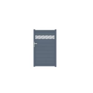Portillon auteuil orient 100x163,7 cm Gris anthracite 7016 Jardimat