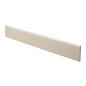 Plinthe en carrelage blanc mat L.60 x l.8 cm x &eacute;p.10 mm, Goodhome Smooth