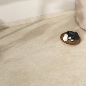 Carrelage sol et mur intérieur beige effet pierre L.60,4 x l.60,4 cm x ép.7,4 mm, Mitha