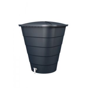 Récupérateur d'eau de pluie 300L Ibiza coloris gris graphite L.79 x H.94 cm Garantia