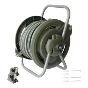 D&eacute;vidoir en plastique et m&eacute;tal avec tuyau 25m Verve