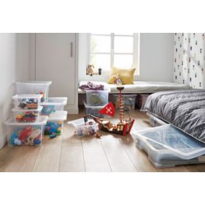Boîte en plastique 15 L Kaze transparent