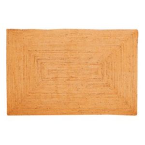 Tapis en toile de jute jaune L.180 x l.120cm Deco&co