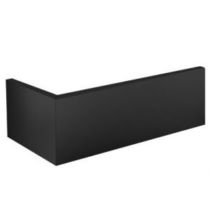 Tablier de baignoire noir Allibert Fix'alu 180 x 80 cm
