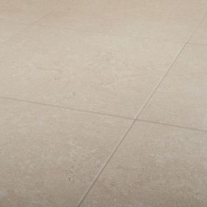 Carrelage sol intérieur taupe beige effet pierre L.61,5 x l.61,5 cm x ép.9 mm - lot de 3, Goodhome Soft Lime Stone