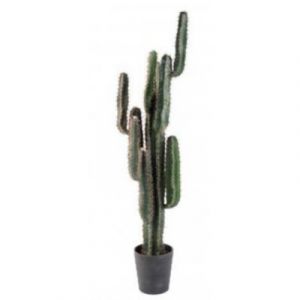 Cactus finger artificiel h.150cm avec pot décoratif