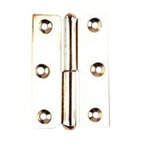 Paumelle nickel&eacute;e 50 x 40 mm droite vendue par 2