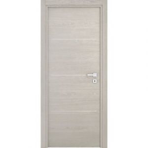 Bloc-porte Triaconta grigio H.204 x l.73 cm, poussant gauche