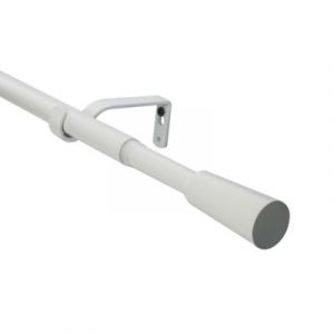 Kit de tringle à rideau extensible embout cône Anafi GoodHome 200/330 cm Ø19mm blanc