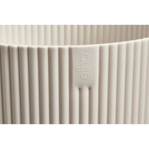 Cache-pot rond en plastique blanc lin Elho Vibes &oslash;18cm