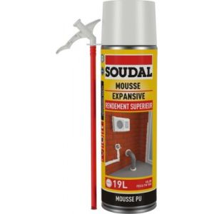 Mousse expansive Soudal jaune rendement supérieur 500ml