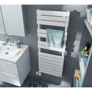 Sèche-serviettes mixte électrique / eau chaude en acier De’Longhi Portobello blanc 700W