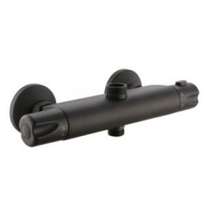 Mitigeur de douche thermostatique noir Edouard Rousseau Breva