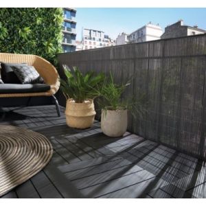 Canisse LOP PVC gris L.3 m x H1 m en Composite