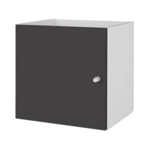 Bloc avec porte pour étagère cube GoodHome Mixxit anthracite