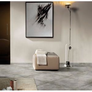 Plinthe en grès cérame émaillé effet béton gris mat L.60 x l.7 cm x ép.8 mm - lot de 5, Malt