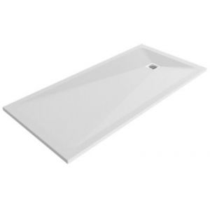 Receveur de douche 90 x 160 cm, r&eacute;sine, blanc, GoodHome Douro