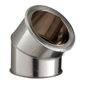 Elément de coude 45° Ø180 mm Poujoulat
