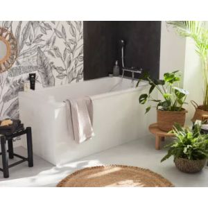 Baignoire droite 160 x 70 cm blanc mat Jacob Delafon
