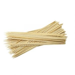 Lot 50 pics à brochettes en bambou L.25 cm x ⌀0,3 mm