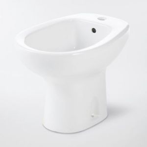 Bidet à poser, H.38 x l.35,5 cm, blanc, GoodHome Baciu