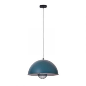 Suspension E27 Lukas bleu 40W IP20 L60 x l.41 x H.20 cm