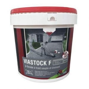 Enrobé à froid souple et drainant Viastock rouge 25kg