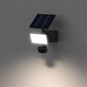 Applique solaire LED ext&eacute;rieur noire 7,2 W 1150 lm IP65 d&eacute;tecteur PIR, GoodHome Davern