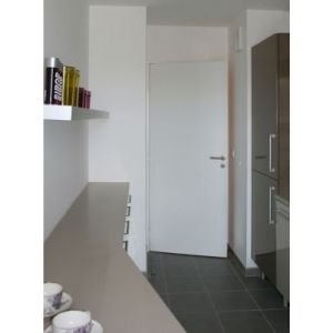 Bloc-porte isolant pr&eacute;peint H.204 x l.83 cm, poussant droit