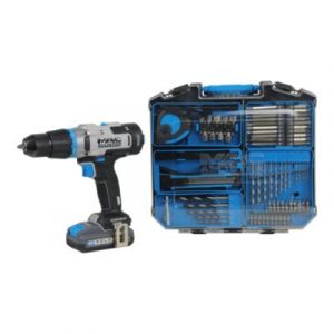 Perceuse visseuse &agrave; percussion sans fil Mac Allister 18V MCI1258COM 50Nm 1x2Ah + 74 accessoires