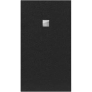 Receveur de douche 100 x 180 cm en acrylique, anthracite textur&eacute;, Villeroy & Boch Exklusive