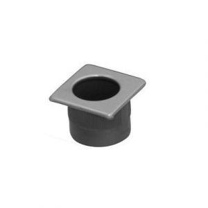 Doigt de porte Colours Leonar carr&eacute;e chrom&eacute; mat