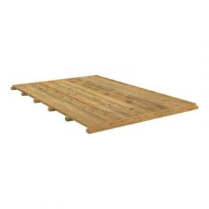 Plancher bois trait&eacute; autoclave pour Abri de jardin Klikstrom Bela&iuml;a de surface int&eacute;rieure de 4,9m&sup2;