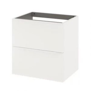 Meuble sous vasque suspendu blanc mat l.60 x H.60 x P.45 cm, GoodHome Imandra