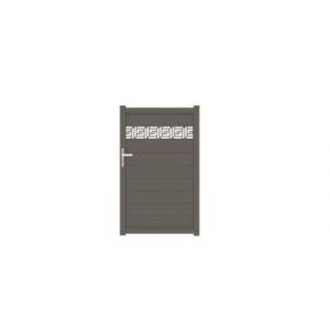 Portillon auteuil orient 100x163,7 cm Gris beige 7006 Jardimat